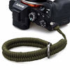 Picture of Camera Wrist Strap with Safer Connector for Nikon Canon Sony Panasonic Fujifilm Olympus DSLR Mirrorless, Adjustable Paracord Camera Wrist Lanyard, Quick Release Camera Hand Strap (Green)