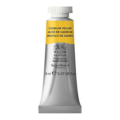 Picture of Winsor & Newton Professional Water Colour Paint, 14ml tube, Cadmium Yellow