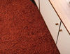 Picture of Unique Loom Solo Solid Shag Collection Modern Plush Oval Rug, 3' 3" x 5' 3", Terracotta