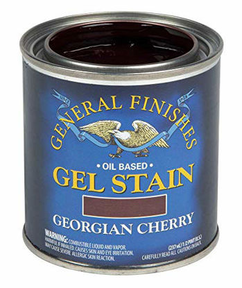 Picture of General Finishes Oil Base Gel Stain, 1/2 Pint, Georgian Cherry