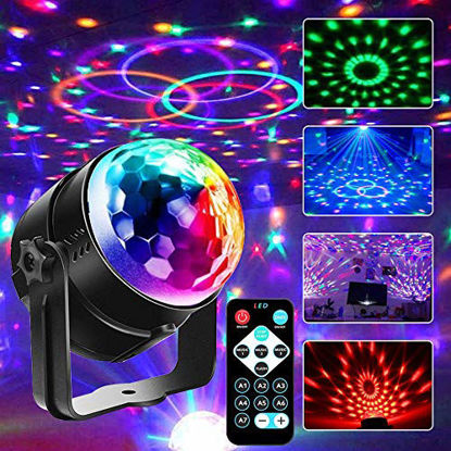 Picture of Disco Ball Lights Stage Lights SUPERANL LED RGB Party Lights Strobe Light Dance Light Multiple Voice-Activated Modes for Kids, Parties, Bedroom, Birthday with Remote