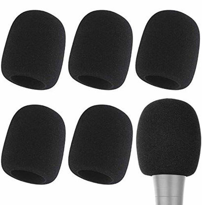 Picture of Microphone Cover - Foam Mic Covers Windscreen Suitable for Most Standard Handheld Microphone 6 PCS