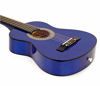 Picture of 30" Left Handed Blue Wood Guitar with Case and Accessories for Kids/Girls/Boys/Teens/Beginners