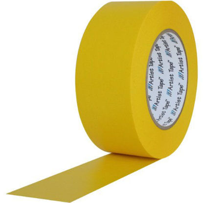 Picture of ProTapes Artist Tape Flatback Printable Paper Board or Console Tape, 60 yds Length x 1" Width, Yellow (Pack of 36)