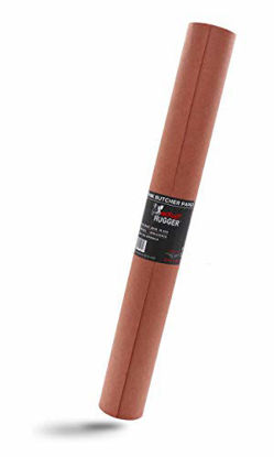 Picture of Pink Butcher BBQ Paper Roll (18 Inch by 50 Feet) - Food Grade Peach Wrapping Paper for Smoking Beef Brisket Meat Texas Style, All Natural and Unbleached