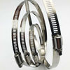 Picture of EesTeck 5" Adjustable 304 Stainless Steel Duct Clamps Hose Clamp Pipe Clamp Air Ducting Clamp worm drive hose clamps (4Pcs)