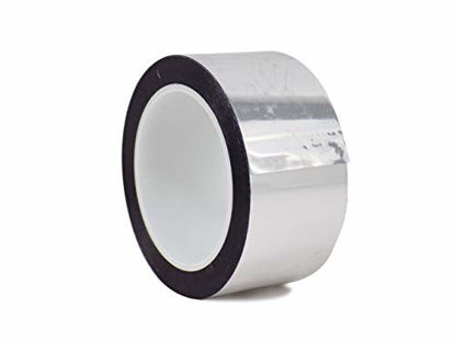 Picture of WOD MPFT2 Silver Metalized Polyester Mylar Film Tape with Acrylic Adhesive, 3 inch x 72 yds. Vibrant Mirror Like Finish, Decor Tape for Detailing Accent Wall, Graphic Arts, Car and Boat Trim
