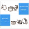 Picture of Glarks 20Pcs 304 Stainless Steel Adjustable 14-27MM Range Worm Gear Hose Clamps Assortment Kit, Fuel Line Clamp for Water Pipe, Plumbing, Automotive and Mechanical Application (14-27MM)