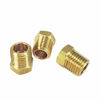 Picture of NIGO Industrial Co. Brass Pipe Fitting, Hex Bushing, Nominal Pipe Size: 1/4" NPT Male x 1/8" NPT Female (Pack of 3)