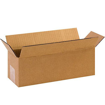 Picture of Partners Brand P1244 Long Corrugated Boxes, 12"L x 4"W x 4"H, Kraft (Pack of 25)