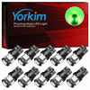 Picture of Yorkim 194 LED Bulbs Green Super Bright Newest 5th Generation, T10 LED Bulbs, 168 LED Bulb, LED Bulbs for Car Interior Dome Map Door Courtesy License Plate Lights W5W 2825, Pack of 10