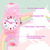 Picture of Venhoo Kids Watches 3D Cute Cartoon Waterproof Silicone Children Toddler Wrist Watch Unicorn for 3 4 5 6 7 8 Year Girls Little Child-Pink