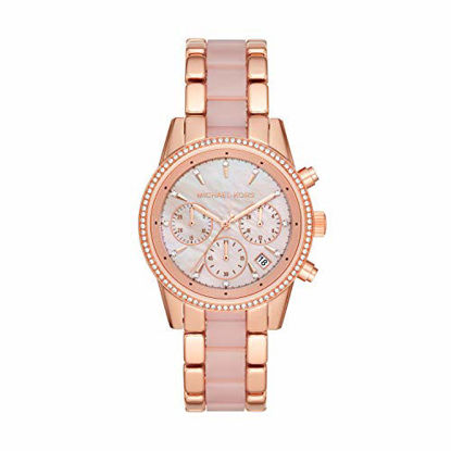 Picture of Michael Kors Women's Ritz Quartz Watch with Stainless Steel Strap, Multi, 18 (Model: MK6769)