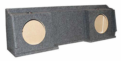 Picture of QPower GMC Chevy Silverado Ext Cab '99-06 Dual Underseat Two 12" Subwoofer Box