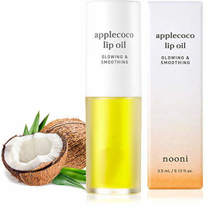 Picture of NOONI Applecoco Lip Oil | Korean Lip Oil To Soothe Dry Lips | Skincare, Vegan, Cruelty-free, Paraben-free, Mineral-Oil free
