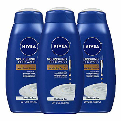 Picture of NIVEA Nourishing Care Body Wash - With Nourishing Serum, 3 Pack