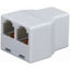 Picture of Audiovox TP270WHR RCA Telephone Duplex Wall Jack Phone Adapter / 2 Way Inline Splitter, White