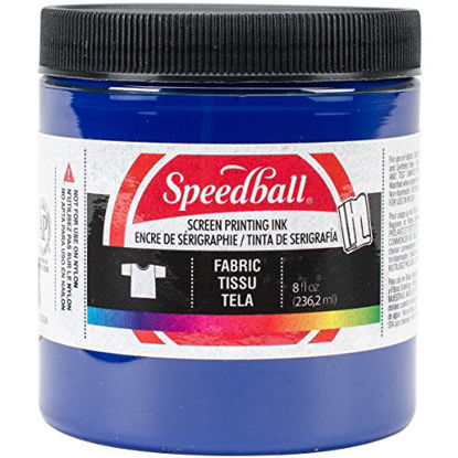 Picture of Speedball Fabric Screen Printing Ink, 8-Ounce, Process Cyan