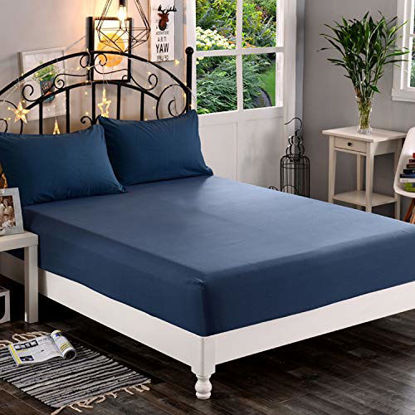 Picture of Elegant Comfort Premium Hotel Quality 1-Piece Fitted Sheet, Luxury & Softest 1500 Thread Count Egyptian Quality Bedding Fitted Sheet Deep Pocket up to 16inch, Wrinkle and Fade Resistant, King