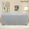 Picture of Easy-Going Stretch 4 Seater Sofa Slipcover 1-Piece Sofa Cover Furniture Protector Couch Soft with Elastic Bottom for Kids,Polyester Spandex Jacquard Fabric Small Checks (XX Large,Silver Gray)