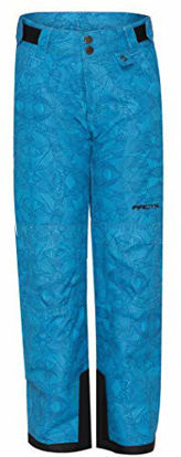 Picture of Arctix Kids Snow Pants with Reinforced Knees and Seat, Diamond Print Marina Blue, Medium