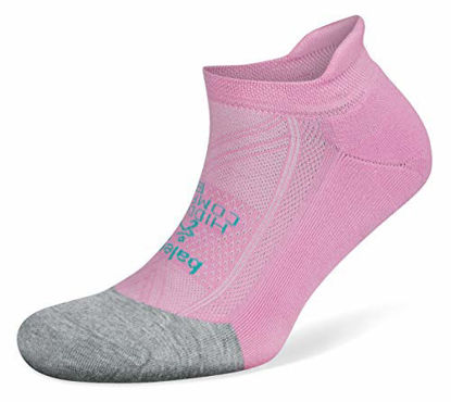 Picture of Balega Hidden Comfort No-Show Running Socks for Men and Women (1 Pair),Midgrey/Candyfloss, Large
