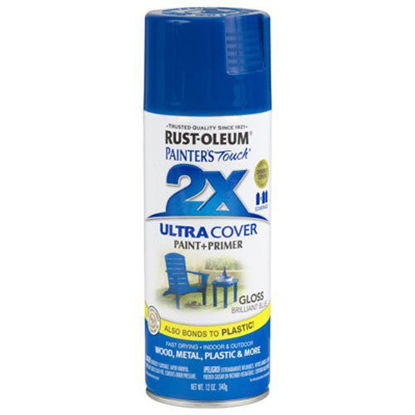 Picture of Rust-Oleum 249120 Painter's Touch 2X Ultra Cover, 12 Oz, Gloss Brilliant Blue