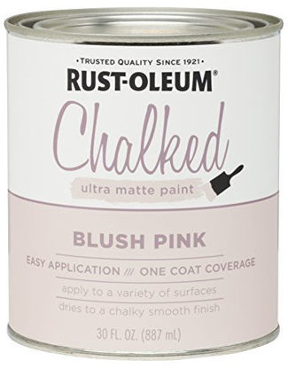 Picture of Rust-Oleum 285142 Ultra Matte Interior Chalked Paint 30 oz, 30oz Can, Blush Pink