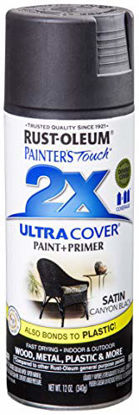 Picture of Rust-Oleum 249844-6 PK Painter's Touch 2X Ultra Cover, 6 Pack, Satin Canyon Black