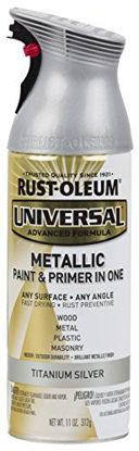 Picture of Rust-Oleum 245220-6PK Universal All Surface Spray Paint, 6 Pack, Titanium Silver