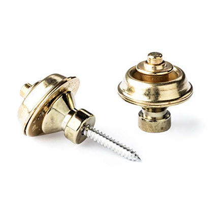 Picture of Dunlop SLS1502BR Straplok Traditional Strap Retainer System, Brass