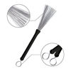 Picture of Petift Drum Sticks Set,1 Pair 5A Maple Wood Drum Sticks,1 Pair Retractable Drum Wire Brushes and 1 Pair Rods Drum Brushes set for Kids, Adults, Rock Band, Jazz Folk Students with Portable Storage Bag