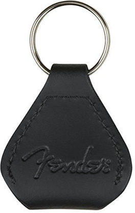Picture of Fender Keychain Leather Guitar Pick Holder - Black