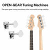 Picture of Donner DPB-510B Full Size 4 Strings Electric Bass Guitar Beginner Kit Black with Bag, Guitar Strap, and Guitar Cable for Starter