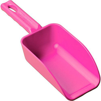 Picture of Remco 63001 Pink Polypropylene Injection Molded Color-Coded Bowl Hand Scoop, 16 oz, 1 Piece