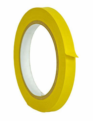 Picture of WOD VTC365 Yellow Vinyl Pinstriping Tape, 1/2 inch x 36 yds. for School Gym Marking Floor, Crafting, & Stripping Arcade1Up, Vehicles and More