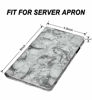 Picture of Server Books for Waitress - Marble Texture Leather Waiter Book Server Wallet with Zipper Pocket, Cute Waitress Book&Waitstaff Organizer with Money Pocket Fit Server Apron(Black)