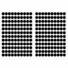 Picture of ZXUEZHENG Self-Adhesive Screw Hole Stickers,2-Table 140 in 1 Self-Adhesive Screw Covers Caps Dustproof Sticker 12mm Black