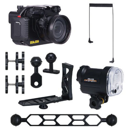 Picture of MDX-RX100II Housing38; YS-D1 Strobe 5 Arm Underwater Package