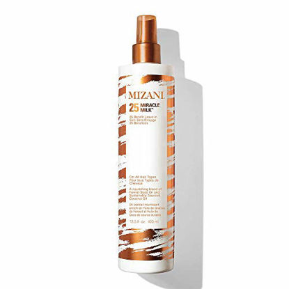 Picture of MIZANI 25 Miracle Milk Leave-In Conditioner | Moisturizing Detangler Spray | for Frizzy & Curly Hair | 13.5 Fl Oz