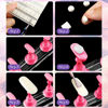 Picture of 2 Set Acrylic Nail Art Practice Stands Magnetic Nail Tips Holders Training Fingernail Display Stands DIY Nail Crystal Holders and 96 Pieces White Reusable Adhesive Putty (Pink)