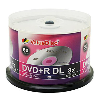 Picture of Value Disc Double Layer DVD+R 50pk in Spindle (cake box)