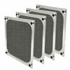 Picture of 120mm Computer Fan Filter Grills with Screws, Ultra Fine Aluminum Mesh, Silver Color - 4 Pack