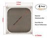 Picture of 120mm Computer Fan Filter Grills with Screws, Ultra Fine Aluminum Mesh, Silver Color - 4 Pack