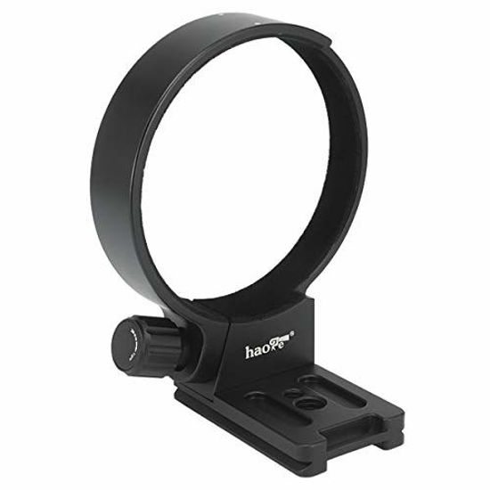 Picture of Haoge LMR-SM140 Lens Collar Replacement Foot Tripod Mount Ring Socket Stand Base for Sigma 100-400mm f/5-6.3 DG OS HSM Contemporary Lens Built-in Arca Type Quick Release Plate