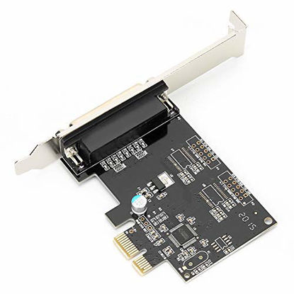 Picture of Print Port LPT Card for DOS Windows MAC Linux, fosa PCIE to Parallel Port Card PCI-E LPT Printer Card 9805 Chip, Support SPP PS2 EPP & ECP Mode