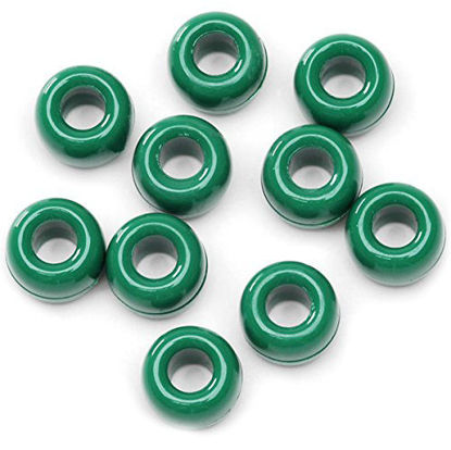 Picture of Darice 06121-4-08 Opaque Green, 6 x 9 mm, 720 Pieces Pony Beads