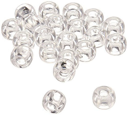 Picture of Darice Crystal Dia Pony Craft Projects for All Ages Jewelry, Ornaments, Key Chains, Hair Round Plastic Center Hole, 9mm Diameter, 720 Beads Per Bag, Count