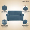 Picture of Easy-Going Stretch Oversized Sofa Slipcover 1-Piece Couch Sofa Cover Furniture Protector Soft with Elastic Bottom for Kids, Spandex Jacquard Fabric Small Checks(X Large,Bluestone)
