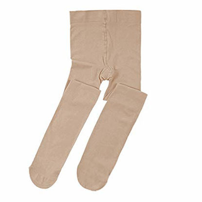 Picture of STELLE Girls' Ultra Soft Pro Dance Tight/Ballet Footed Tight (Toddler/Little Kid/Big Kid), Skin, S